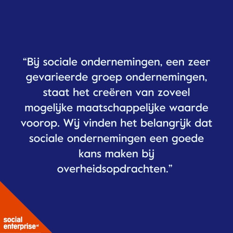 Kabinet wil verder met een toekomstbestendiger inkoop- en aanbestedingsbeleid